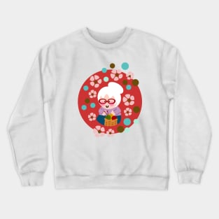 Abuela Tejiendo Crewneck Sweatshirt